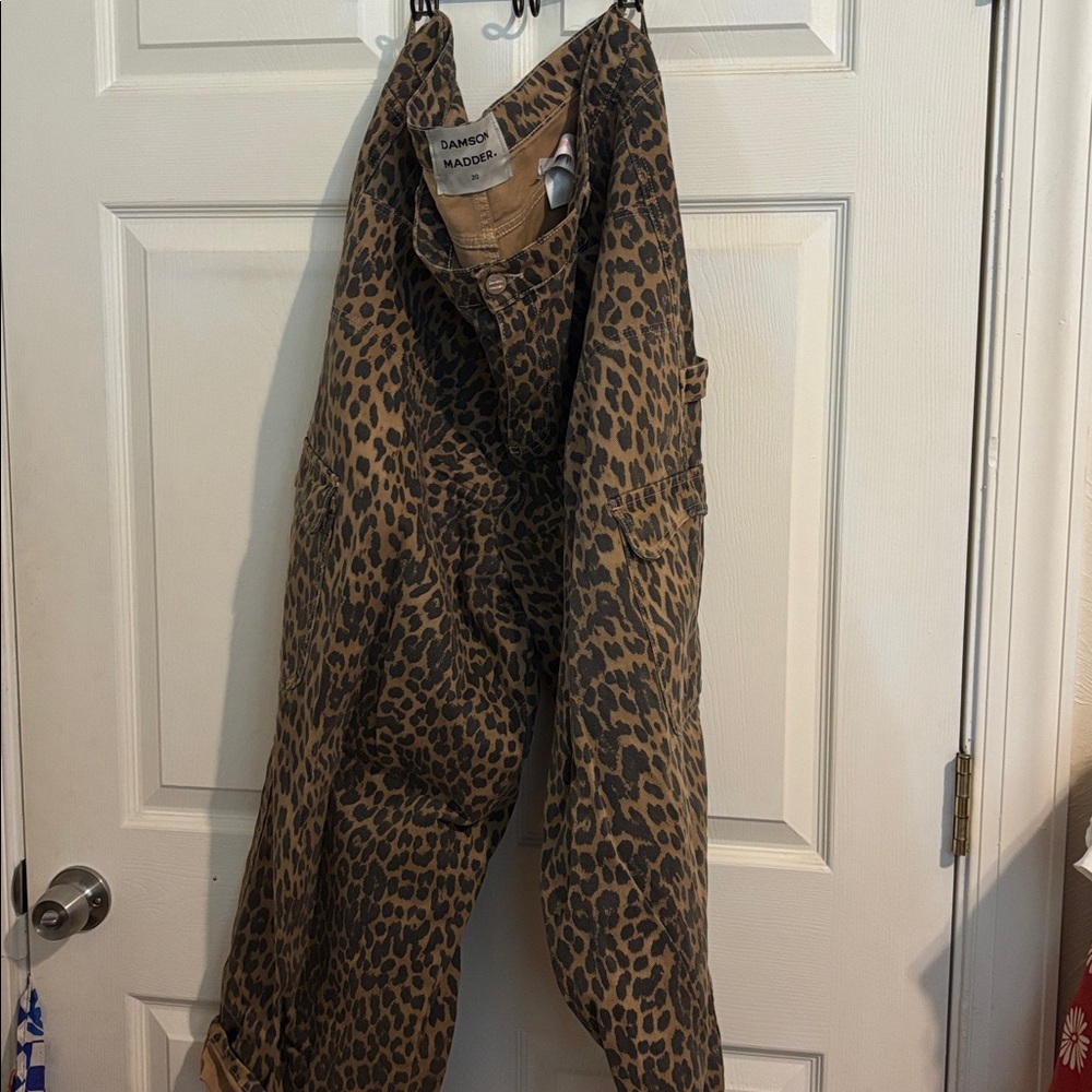 Damson Madder Leopard Print Dion Cargo Jeans - Picture 9 of 9